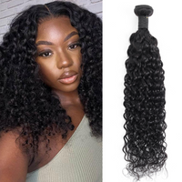 Braided Hair bundle Krullend Zwart Human Hair Extension - 100% Echt Haar