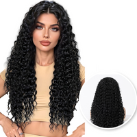 Luxe Lace Wig 13*4 Krullend Zwart Haar