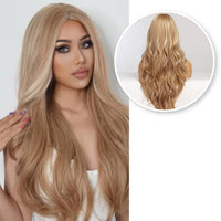 Blonde Pruik met Highlights Pruik Sassy Goods