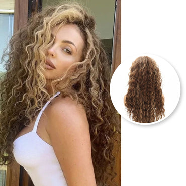 Bruine Highlights Krullen Pruik Pruik Sassy Goods
