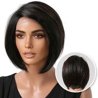 Lace Wig Zwart 30 cm Pruik Sassy Goods