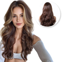 Luxe Bruine Pruik Front Lace Wig - 60 cm Pruik Sassy Goods