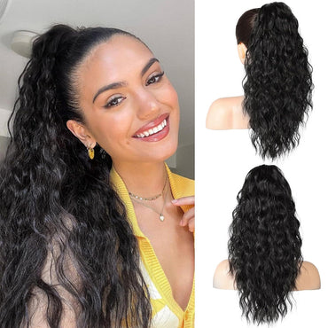 Ponytail Extensions Zwart 45 cm