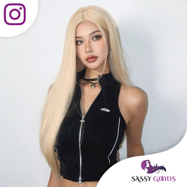 Blonde Pruik Steil Pruik Sassy Goods