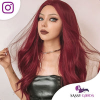 Rode Pruik Lang Haar Pruik Sassy Goods
