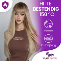Blonde Pruik Steil 70 cm Pruik Sassy Goods