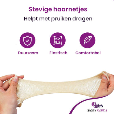 Pruiken Haarnetjes 2 Stuks Blond Haarnetje Sassy Goods