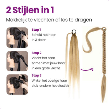Vlecht Ponytail Extension Blond Haarextensies Sassy Goods