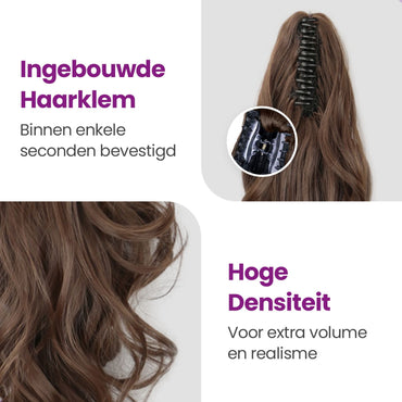 Clip In Ponytail Extension Bruin Haarextensies Sassy Goods