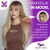 Blonde Pruik Steil 70 cm Pruik Sassy Goods