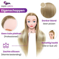 Blond Ombre Oefenhoofd Kappershoofd Oefenhoofd Sassy Goods