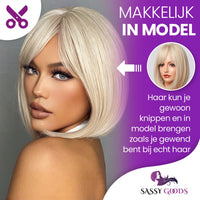Ombre As Blonde Pruik Kort Pruik Sassy Goods