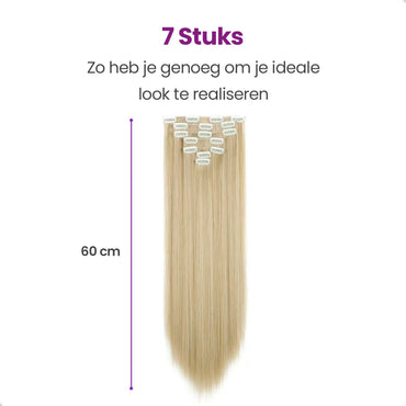 Clip In Extensions Blond 7 Stuks Haarextensies Sassy Goods