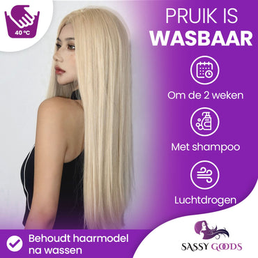 Blonde Pruik Steil Pruik Sassy Goods