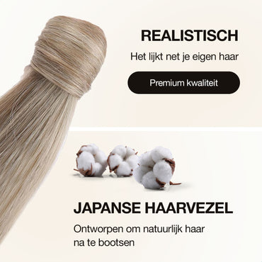 Wrap Around Ponytail Haar Extensions Paardenstaart Extension - As Blond - Steil - 60 cm Haarextensies Sassy Goods