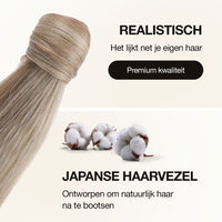 Wrap Around Ponytail Haar Extensions Paardenstaart Extension - As Blond - Steil - 60 cm Haarextensies Sassy Goods