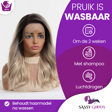 Luxe Blonde Front Lace Wig - 55 cm