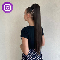 Ponytail Extensions Bruin Steil - Paardenstaart 70 cm Haarextensies Sassy Goods