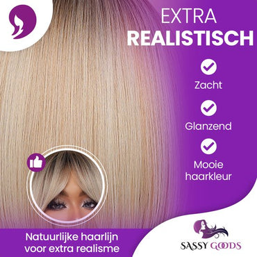 Blonde Pruik - 30 cm