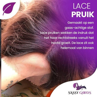 Luxe Roze Ombre Lace Wig - Pruik Pruik Sassy Goods
