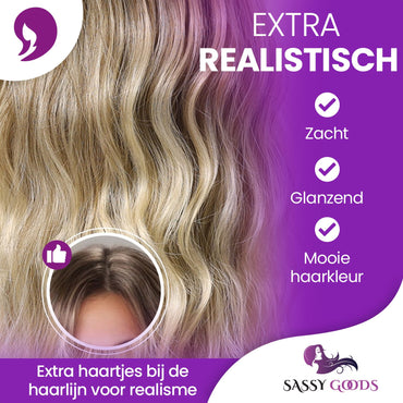 Blonde Ombre Lace Wig Pruik Sassy Goods