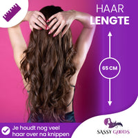 Luxe Bruine Pruik Front Lace Wig - 60 cm Pruik Sassy Goods