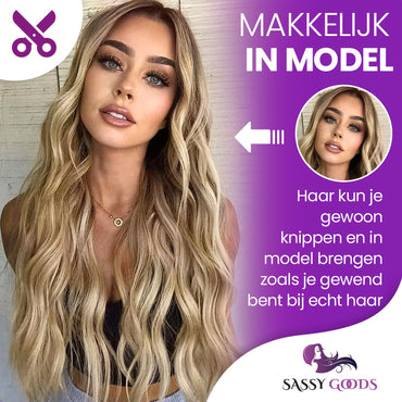 Blonde Ombre Lace Wig Pruik Sassy Goods