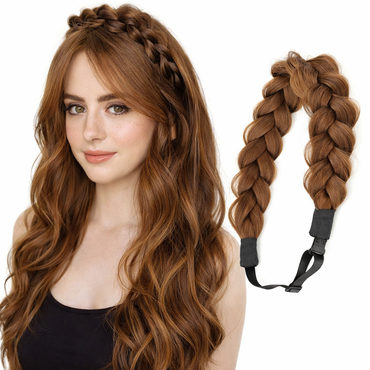 Gevlochten Haarband – Verstelbaar | Bruin