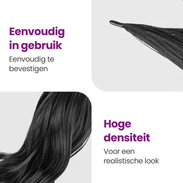 Ponytail Extensions Zwart Haarextensies Sassy Goods