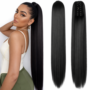 Clip In Extension Steil Zwart