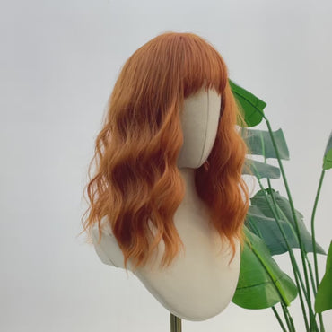 VORBESTELLUNG Kupferrote Perücke mit Pony - Perücken Damen Langhaar - Ingwer - 70 cm