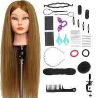 Oefenhoofd Kappershoofd 90% Echt Haar Bruin Oefenhoofd Sassy Goods