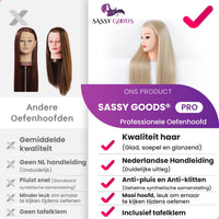 Blond Oefenhoofd Kappershoofd Oefenhoofd Sassy Goods