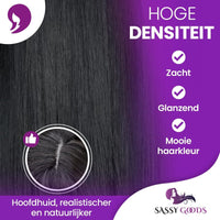 Zwarte Pruik Kort Pruik Sassy Goods