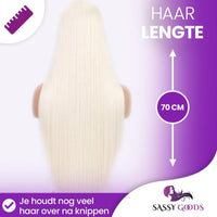 Lace Wig Licht Wit Pruik Sassy Goods