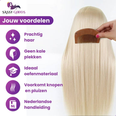 Blond Oefenhoofd Kappershoofd Oefenhoofd Sassy Goods
