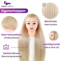 Blond Oefenhoofd Kappershoofd Oefenhoofd Sassy Goods
