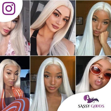 Lace Wig Licht Wit Pruik Sassy Goods