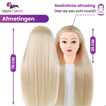 Blond Oefenhoofd Kappershoofd Oefenhoofd Sassy Goods