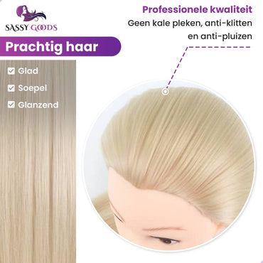 Blond Oefenhoofd Kappershoofd Oefenhoofd Sassy Goods