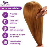 Bruin Oefenhoofd Kappershoofd Oefenhoofd Sassy Goods