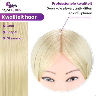 Blond Oefenhoofd met Statief & Accessoires - 70 cm - PRE-ORDER - Sassy Goods