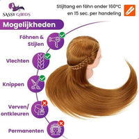 Bruin Oefenhoofd met Statief - 70 cm - Sassy Goods