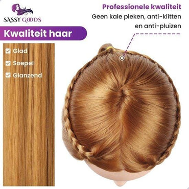 Bruin Oefenhoofd met Statief - 70 cm - Sassy Goods
