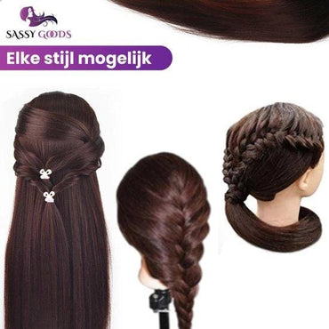 Kastanjebruin Oefenhoofd met Statief - 70 cm - Sassy Goods