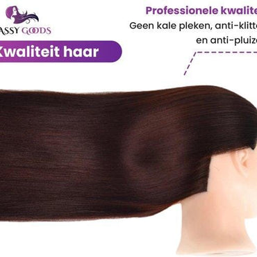 Kastanjebruin Oefenhoofd met Statief - 70 cm - Sassy Goods