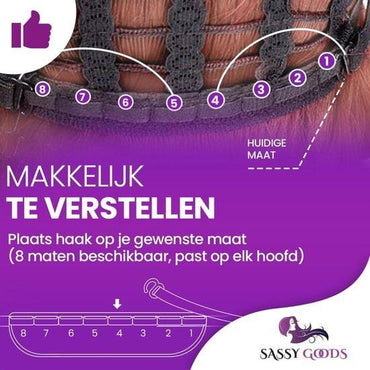 Roze Pruik - Pruiken Dames Lang Haar - Wig - 70 cm Pruik Sassy Goods