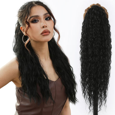 Ponytail Extensions Zwart 65 cm Haarextensies Sassy Goods 