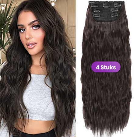 Clip-In Extensions - Donkerbruin - 50cm