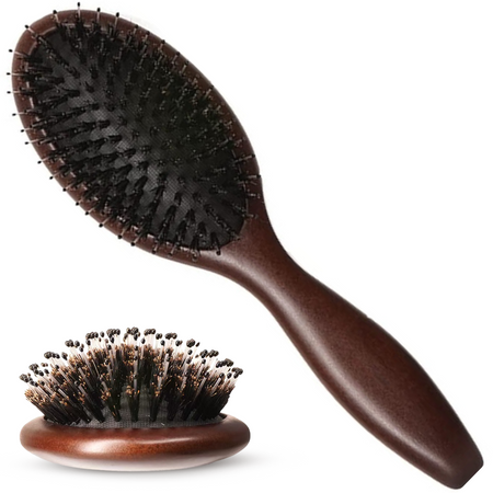 Borstel voor Glanzend Haar - Echt & Synthetisch